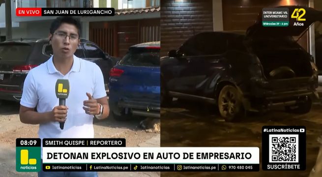 San Juan de Lurigancho: detonan explosivo en casa de empresario