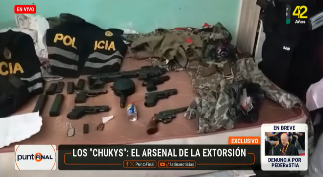 Desarticulan banda criminal «Los Chuckys»: Mototaxista es detenido con armas de fuego