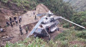 Helicóptero de la PNP sufre accidente con 11 policías a bordo en Amazonas