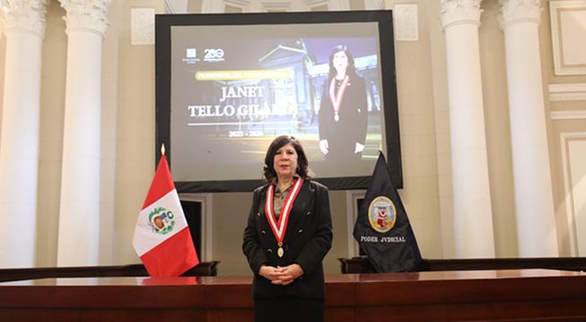 Janet Tello asumió la presidencia del Poder Judicial