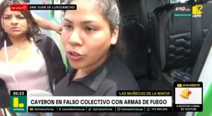 ‘Muñecas de la mafia’ cayeron a bordo de falso colectivo con armas y municiones | VIDEO