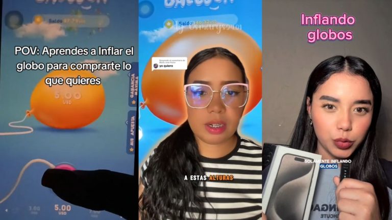 Inflar globos: qué es y cómo funciona la nueva estafa viral en TikTok