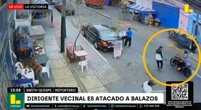 Dirigente vecinal es atacado a balazos cuando tomaba desayuno en La Victoria