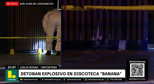 San Juan de Lurigancho: detonan dinamita en puerta de conocida discoteca