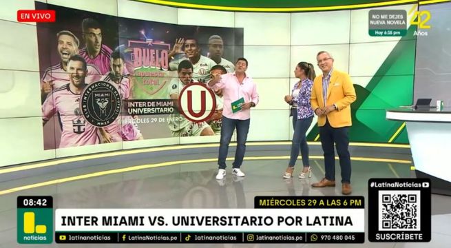 Latina Televisión trasmitirá el duelo Inter de Miami vs. Universitario: los detalles aquí