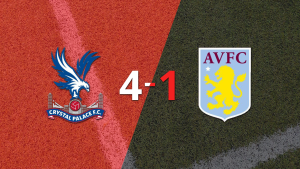 Aston Villa cayó ante Crystal Palace con dos goles de Ismaïla Sarr