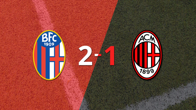 Bologna lo dio vuelta ante Milan y venció por 2 a 1