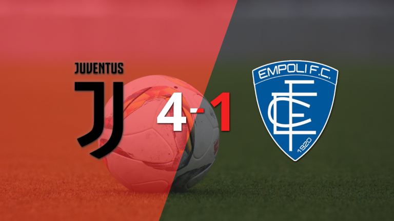 Juventus logra remontada y goleada ante Empoli