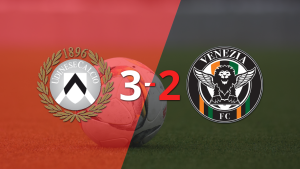 A puro gol, Udinese se quedó con la victoria frente a Venezia por 3 a 2