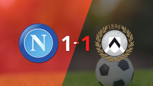 Napoli no pudo en casa ante Udinese y empataron 1-1