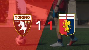 Empate a uno entre Torino y Genoa