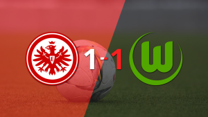 Wolfsburgo empató 1-1 en su visita a Eintracht Frankfurt