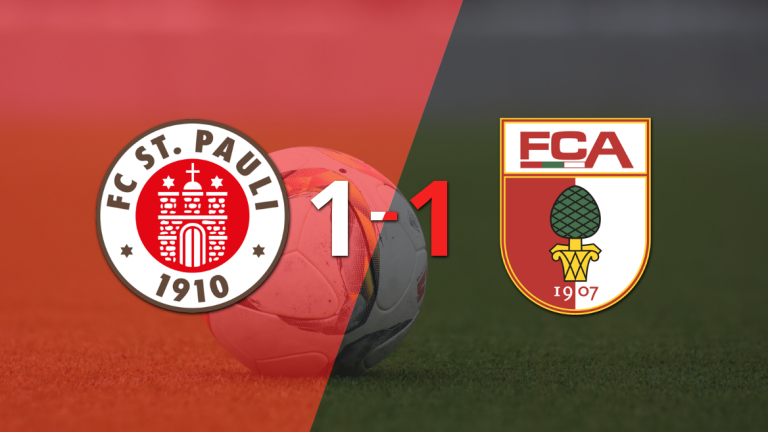 FC St. Pauli y Augsburg se reparten los puntos y empatan 1-1