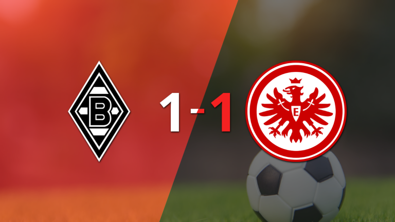 B. Mönchengladbach no pudo en casa ante Eintracht Frankfurt y empataron 1-1