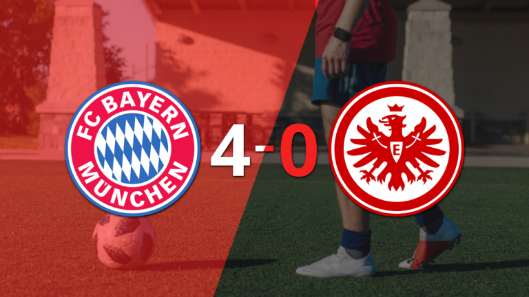 Goleada de Bayern Múnich 4 a 0 sobre Eintracht Frankfurt