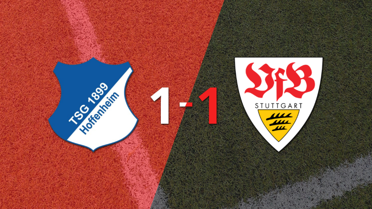 Hoffenheim y Stuttgart se repartieron los puntos en un 1 a 1