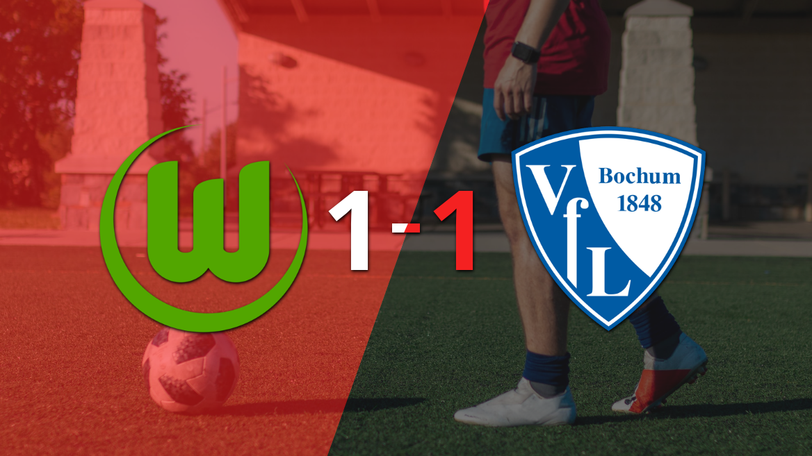 Wolfsburgo resolvió su juego de la fecha 23 con un empate 1-1 frente a Bochum