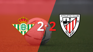 Athletic Bilbao sacó un punto luego de empatar a 2 goles con Betis