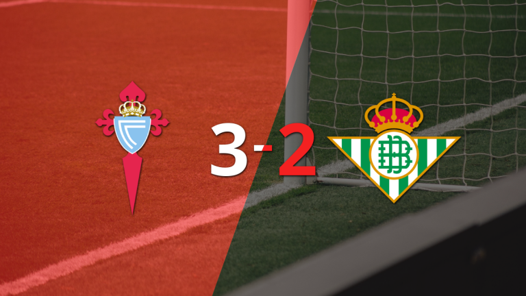 Partido de alta intensidad concluye con Celta superando a Betis con gol agónico