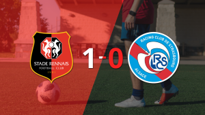 Con gol agónico de Ludovic Blas, Stade Rennes le ganó a RC Strasbourg por 1 a 0