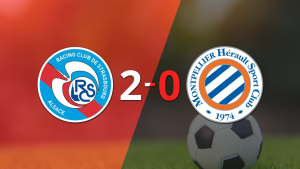 RC Strasbourg deja a Montpellier en cero con un triunfo 2-0