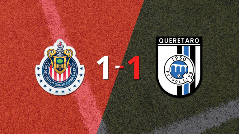 Chivas logró sacar el empate de local frente a Querétaro