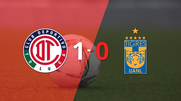 A Toluca FC le alcanzó con un gol agónico para derrotar a Tigres en el estadio Nemesio Díez