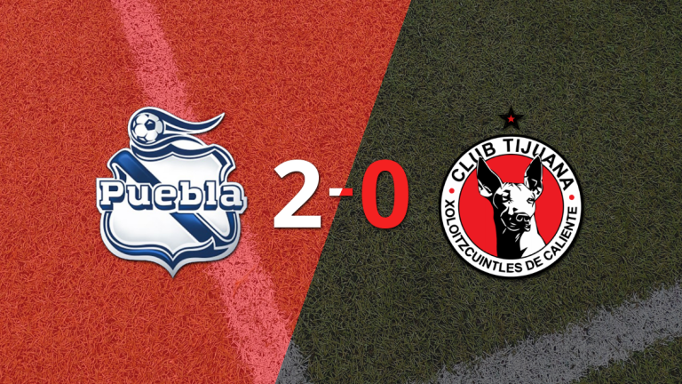 Puebla le ganó como anfitrión a Tijuana por 2-0