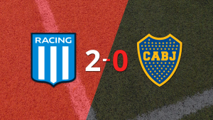 Racing Club le ganó como anfitrión a Boca Juniors por 2-0