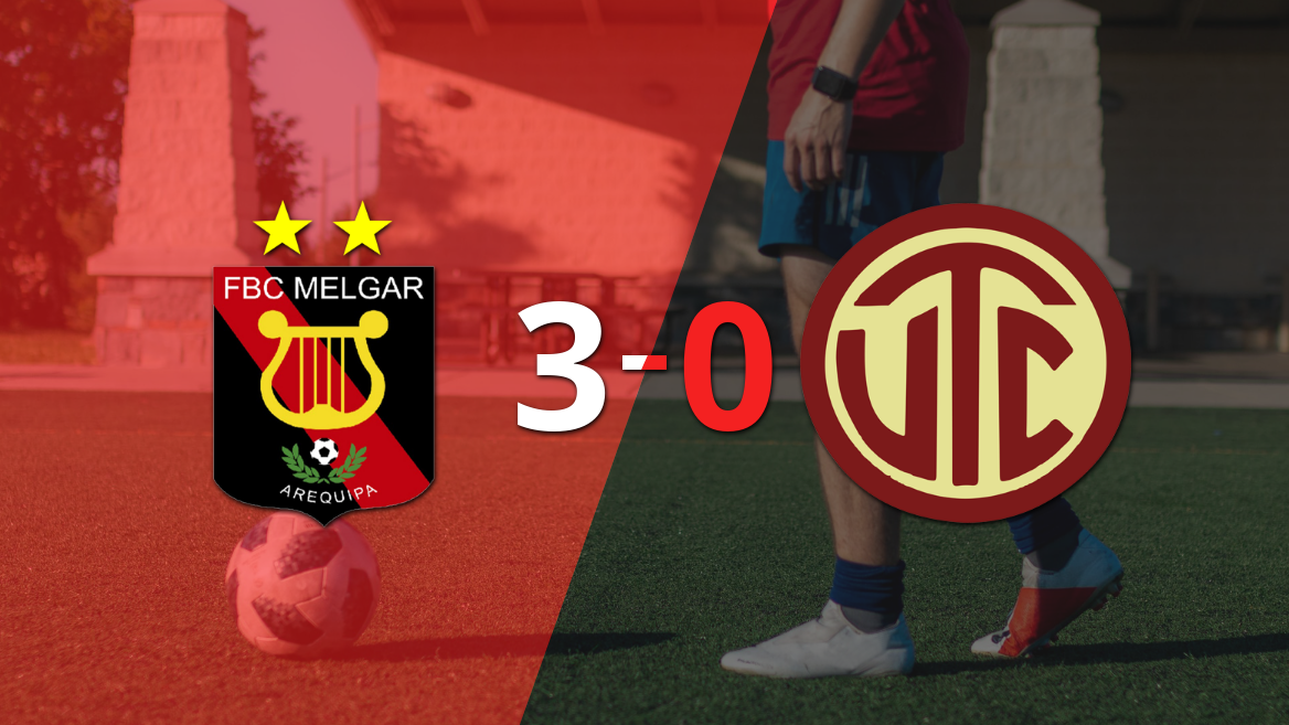 Goleada de Melgar 3 a 0 sobre UTC