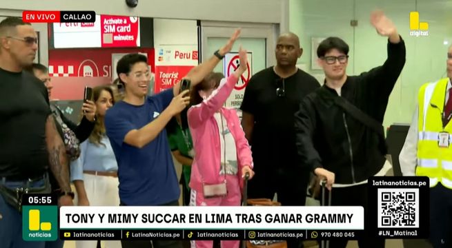 Así fue la llegada de Mimy y Tony Succar al Perú tras ganar Grammy 2025