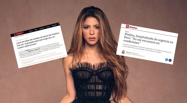 Así informó la prensa internacional la cancelación del concierto de Shakira en Perú