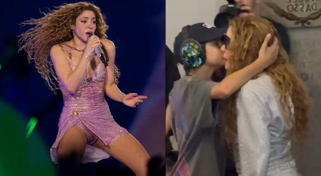 Así se despidió Shakira de sus hijos antes de cantar en el Estadio Nacional