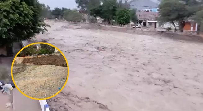 Reportan huaico en Nasca tras desborde del río Tierras Blancas [VIDEO]