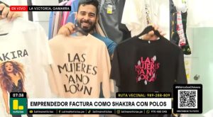 Comerciantes de Gamarra venden polos para el concierto de Shakira [VIDEO]