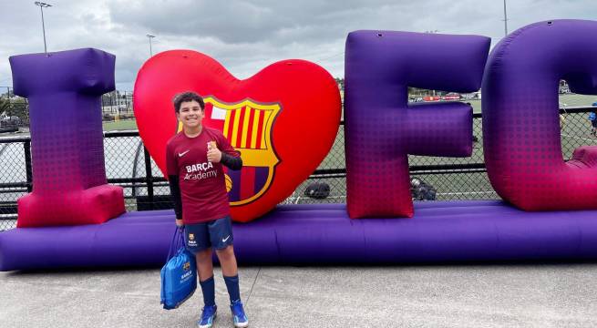 Promesa peruana: joven futbolista es invitado a entrenar con el FC Barcelona | VIDEO