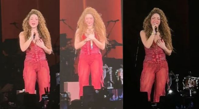 Shakira se quiebra al cantar “Antología” en Estadio Nacional