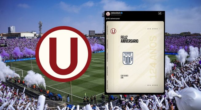 Universitario saluda a Alianza Lima por su aniversario y desata polémica en redes