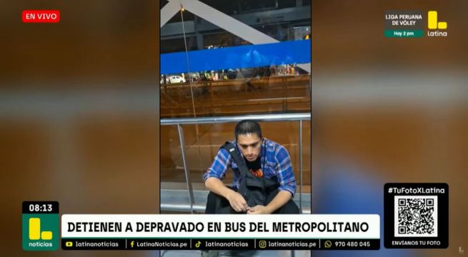 Detienen a sujeto que acosó sexualmente a pasajera en el Metropolitano