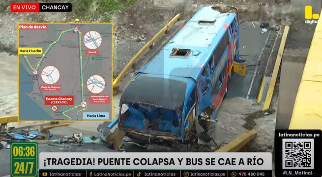 Chancay: Norvial informa sobre rutas de desvío habilitadas tras colapso de puente