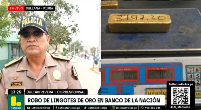 Cuatro lingotes de oro fueron cambiados por barras de cobre: material estaba en bóvedas del Banco de la Nación