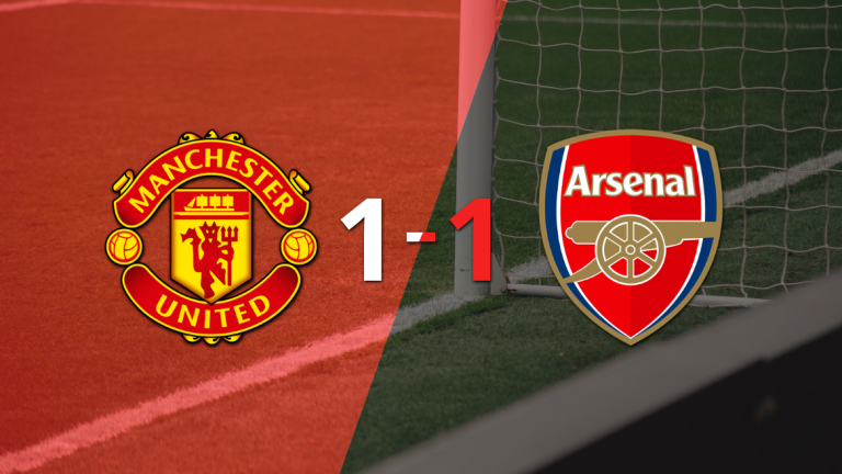 Manchester United y Arsenal igualaron 1 a 1