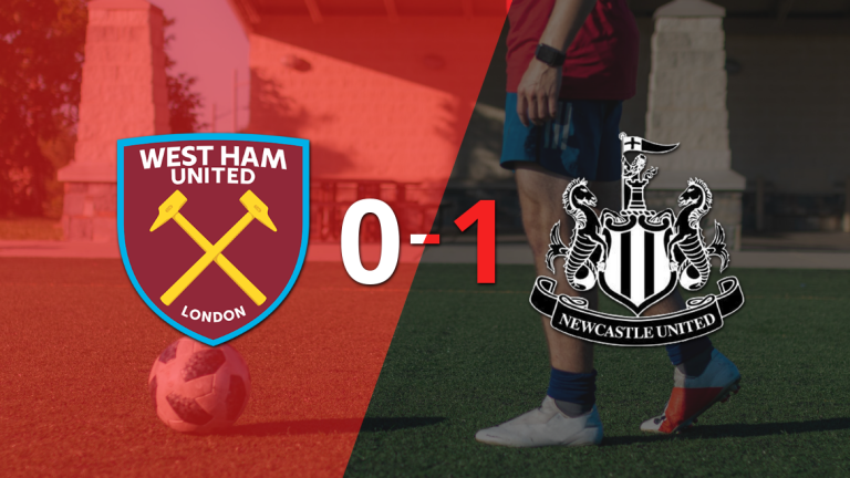 Newcastle United logró la victoria por 1 a 0 ante West Ham United