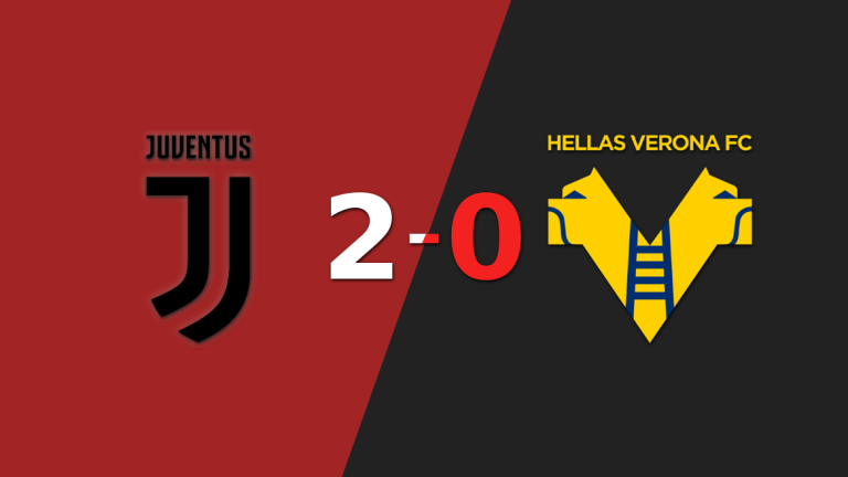 Sólido triunfo de Juventus por 2-0 frente a Hellas Verona