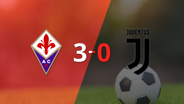 Fiorentina liquidó con una goleada a Juventus por 3 a 0