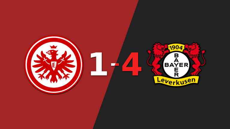 Bayer Leverkusen goleó a Eintracht Frankfurt con un contundente 4 a 1