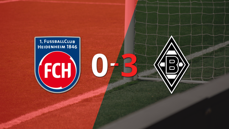 Robin Hack anotó un doblete en la goleada 3-0 de B. Mönchengladbach a Heidenheim