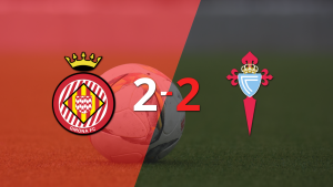 Celta sacó un punto luego de empatar a 2 goles con Girona