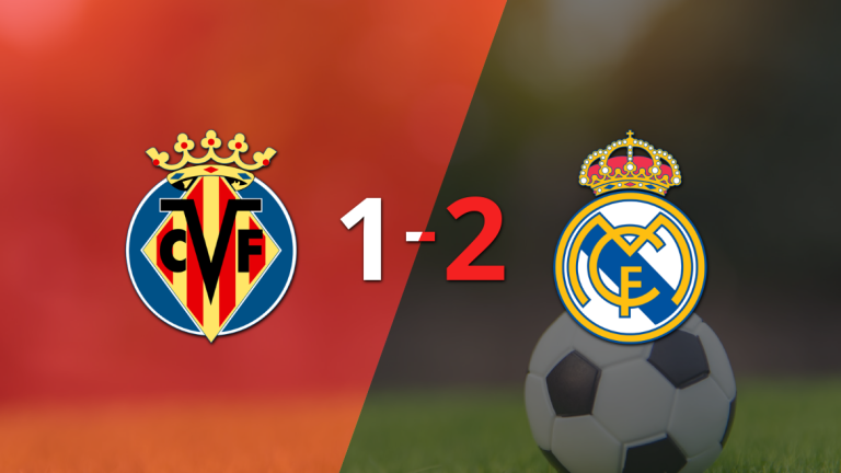 Real Madrid logra remontada y gana 2-1 a Villarreal