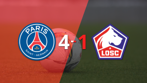 PSG fue contundente y goleó 4-1 a Lille